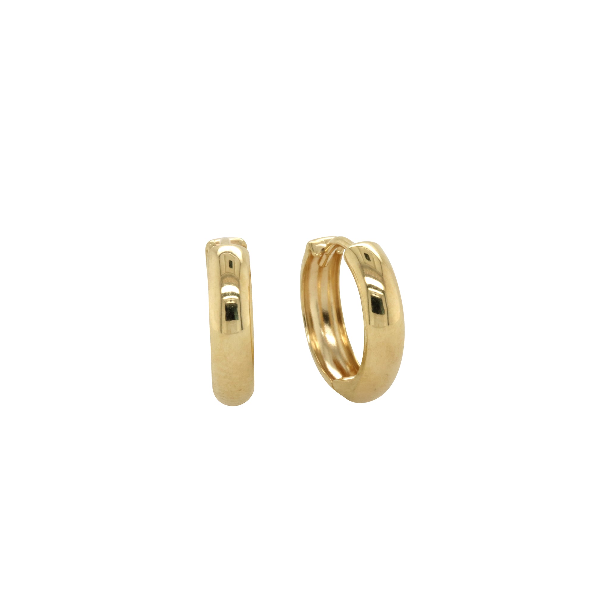 9 Carat Silverfilled Yellow Gold STG Bonded Huggie Earring
