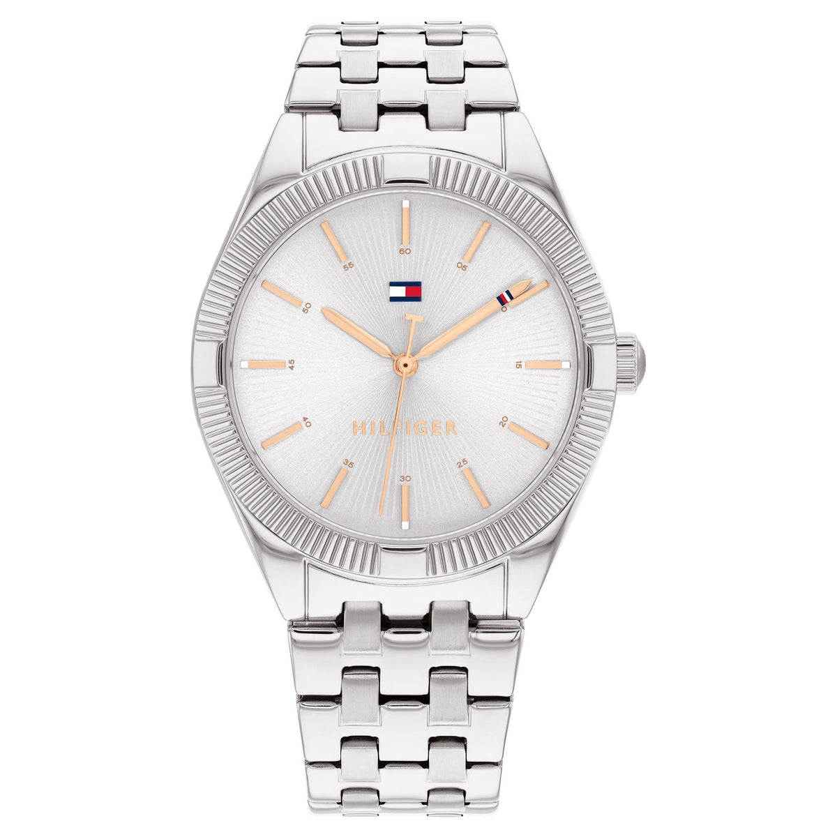 Tommy Hilfiger Stainless Steel Silver White Dial Women&#39;s Watch