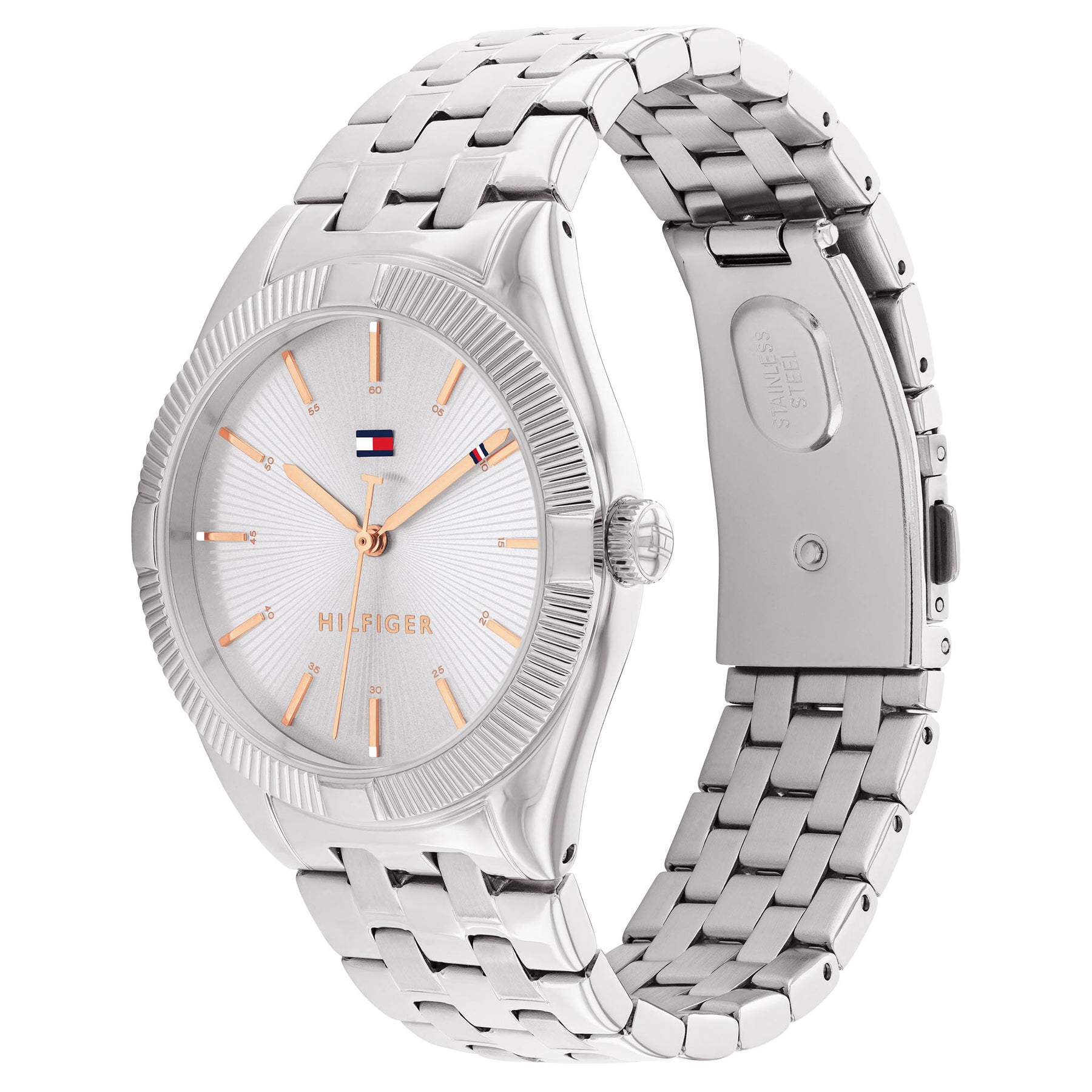 Tommy Hilfiger Stainless Steel Silver White Dial Women's Watch