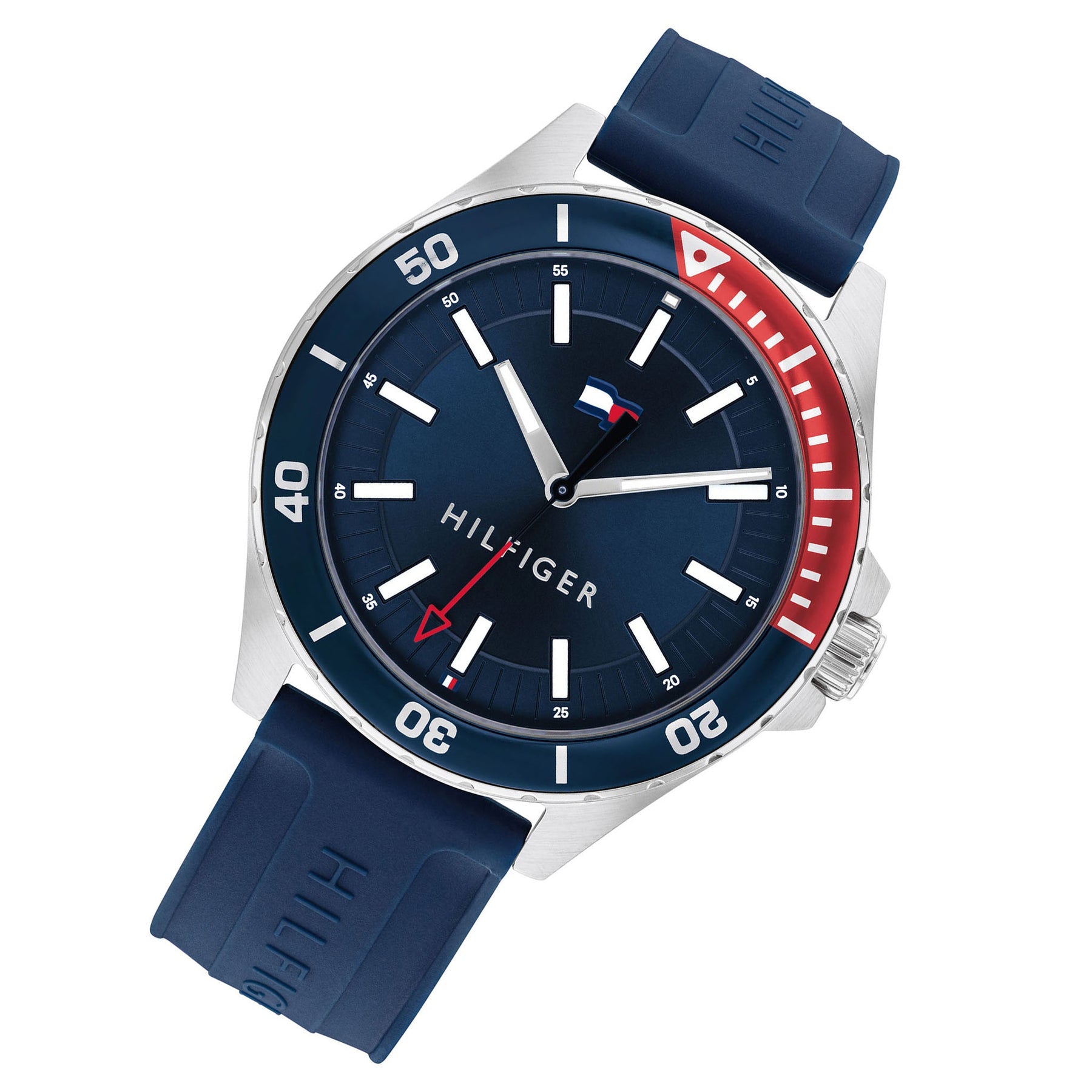 Tommy Hilfiger "Logan" Collection Navy Silicone Band Men's Watch