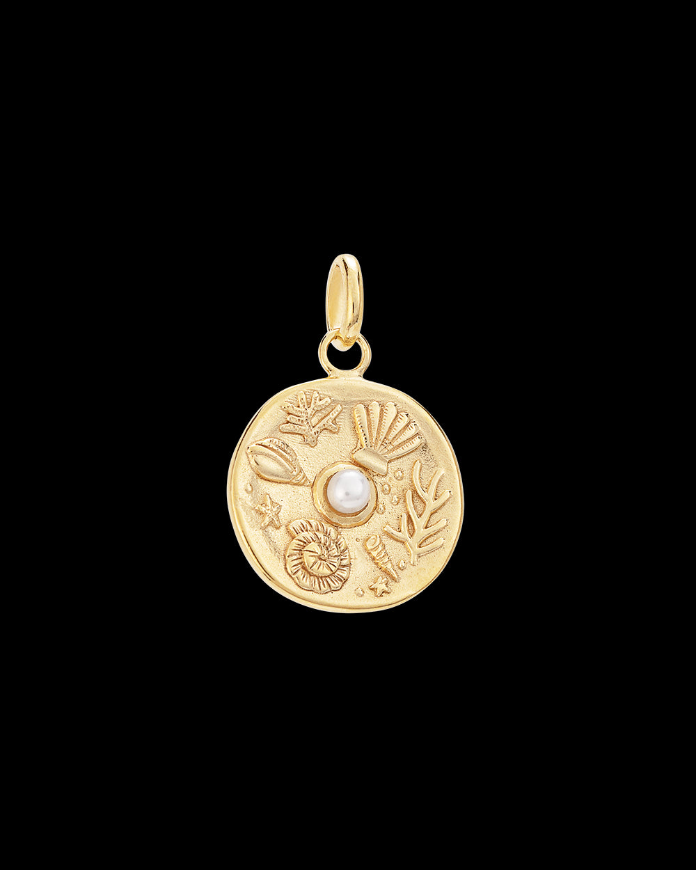 Kirstin Ash 18ct Gold Vermeil Tiny By The Sea Coin Pendant
