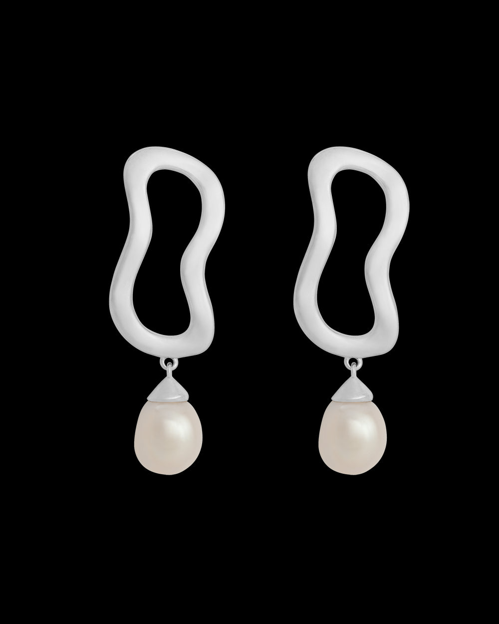 Kirstin Ash Sterling Silver Onda Pearl Earrings