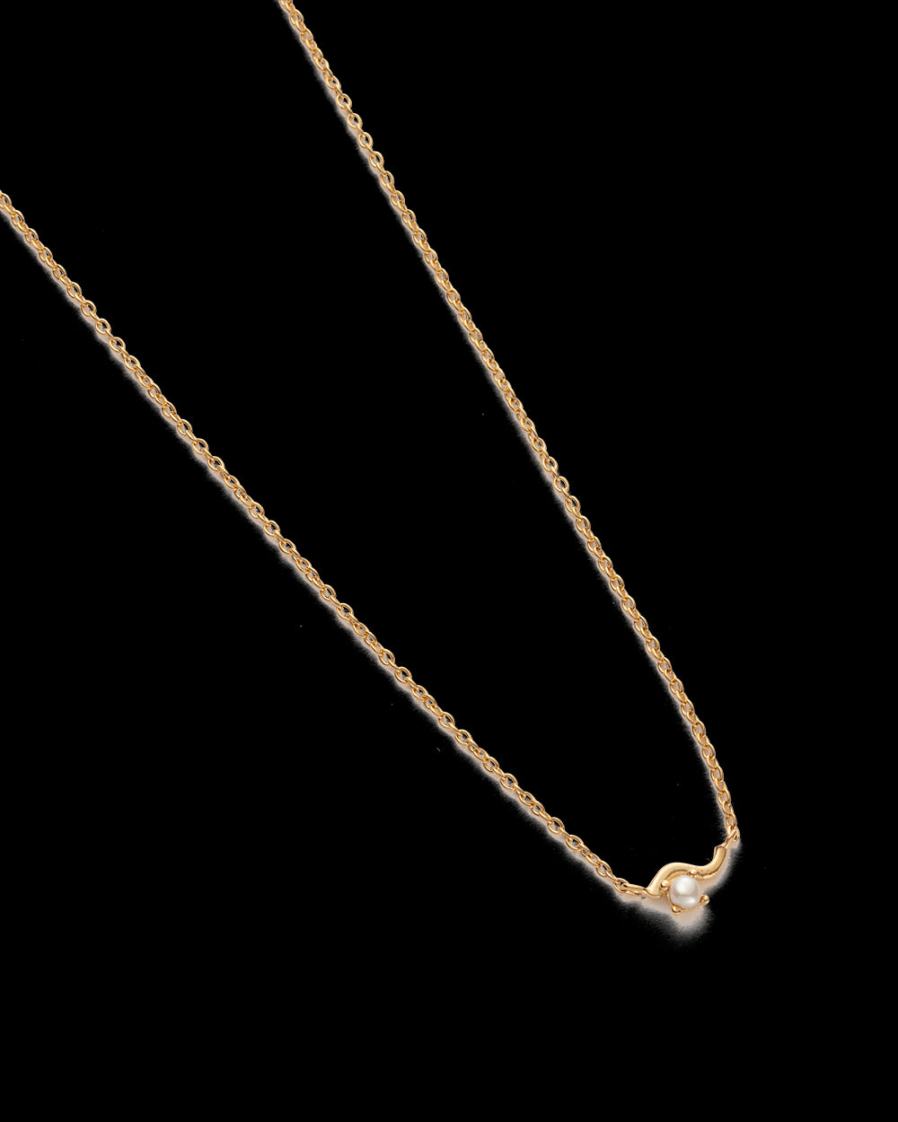 Kirstin Ash Ripple Necklace 18K Gold Plated