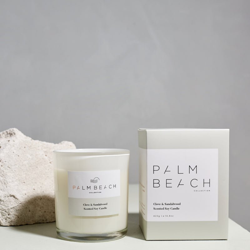 Palm Beach Standard Candle Clove & Sandalwood 420g