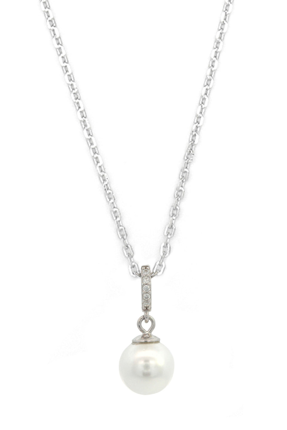 Georgini Adagio Effortless Glow Pearl Pendant Silver