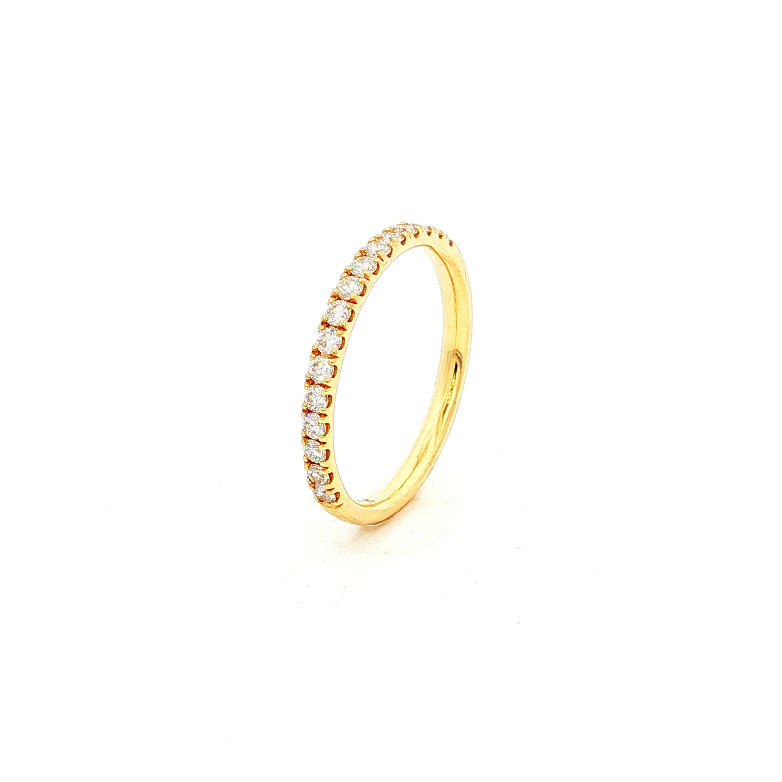 RING 18ct Yellow Gold DIAMOND SI H SZ N