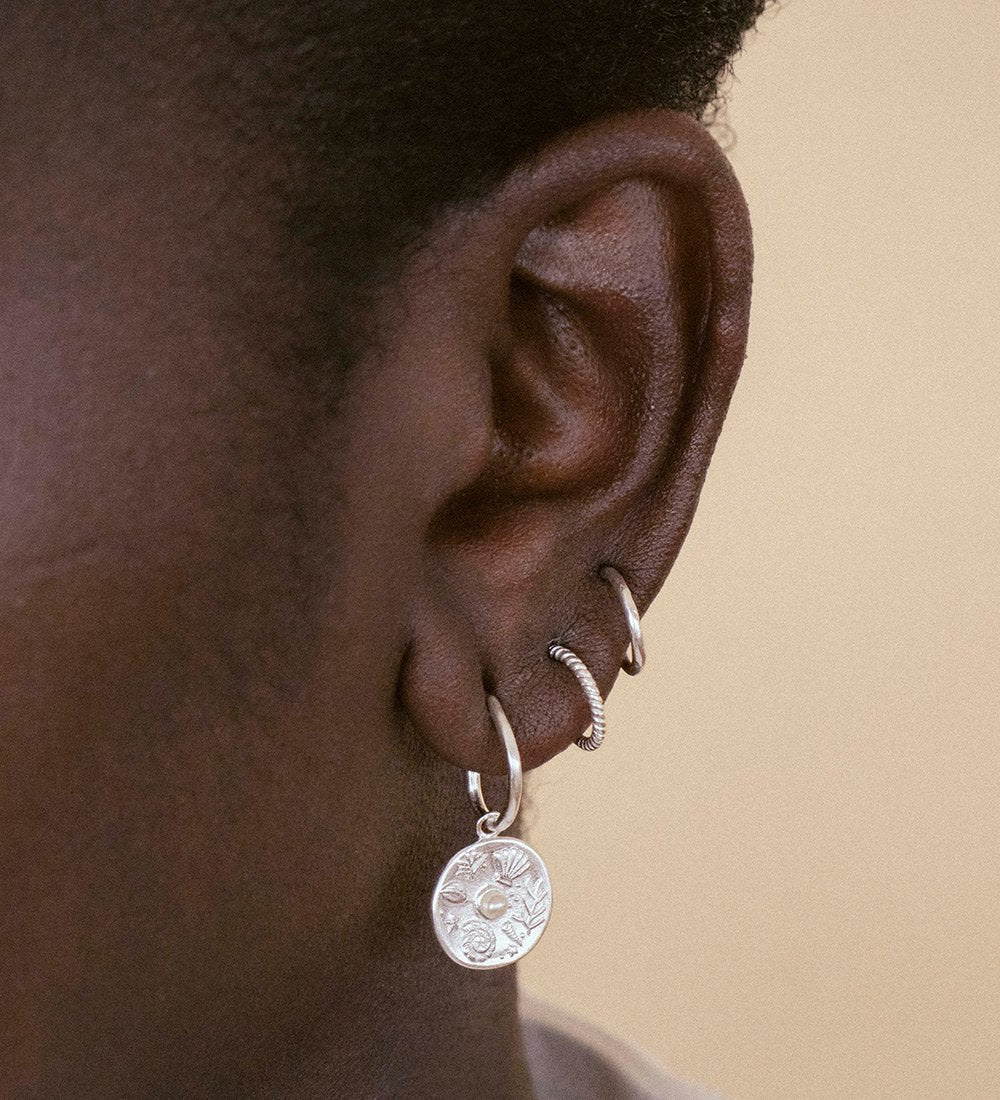 Kirstin Ash Sterling Silver By The Sea Hoops