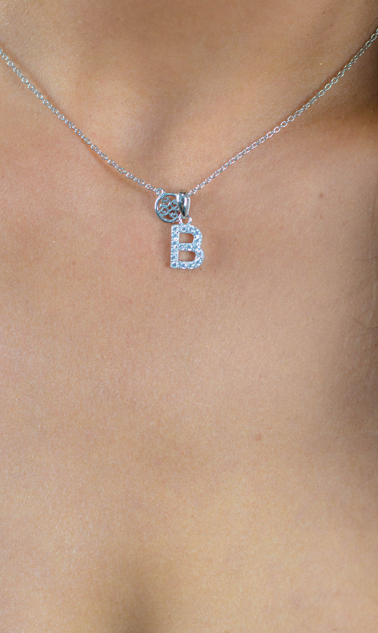 Georgini Luxury Letters B Initial Pendant Silver