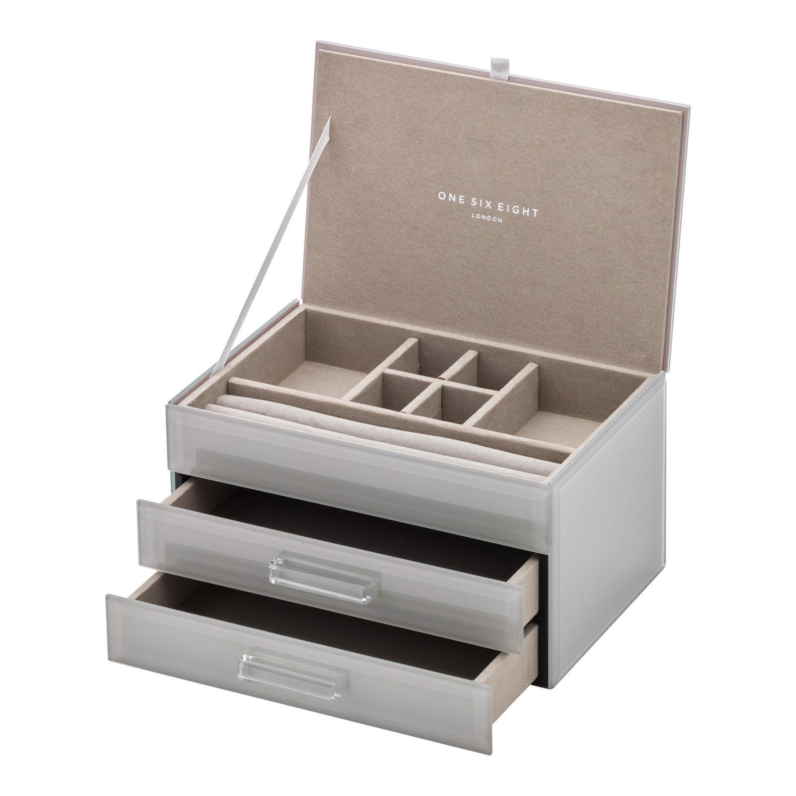 Cool Grey Gabriella Medium Jewellery Box