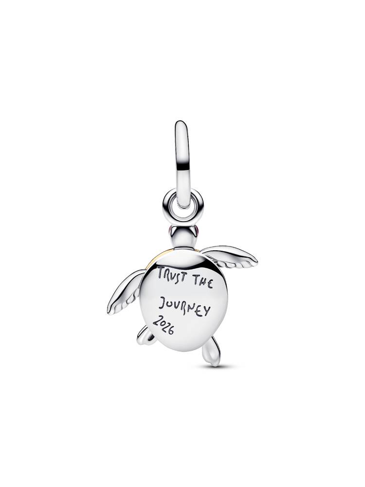 Pandora 2026 Pink Sea Turtle Lab-grown Diamond Dangle Charm
