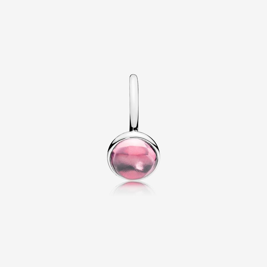 Silver Ring with Pink Cubic Zirconia