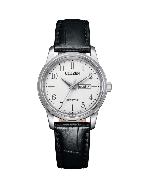 Citizen Eco-Drive Ladies Watch on Black Leather Strap