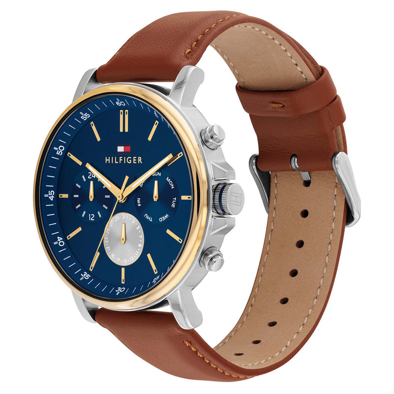 Tommy Hilfiger Tyson Day Date Brown / Bicolour & Blue