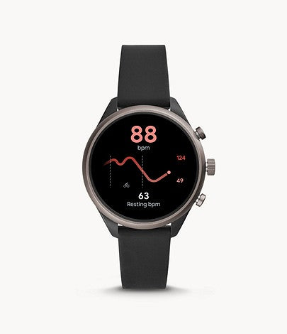 Fossil Sport Black Silicone Smartwatch