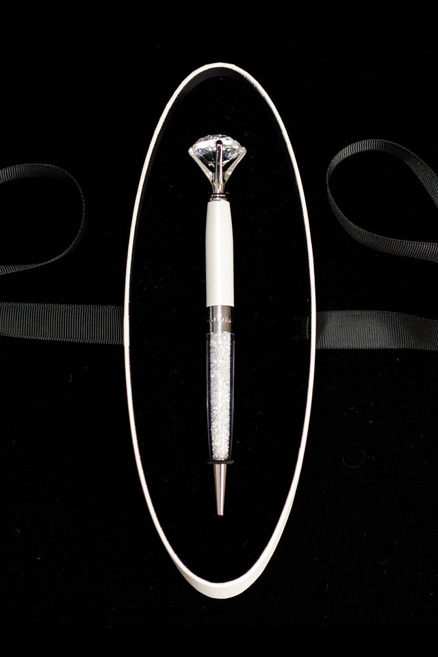 GEORGINI DIAMOND PEN ROSE GOLD / PEARL