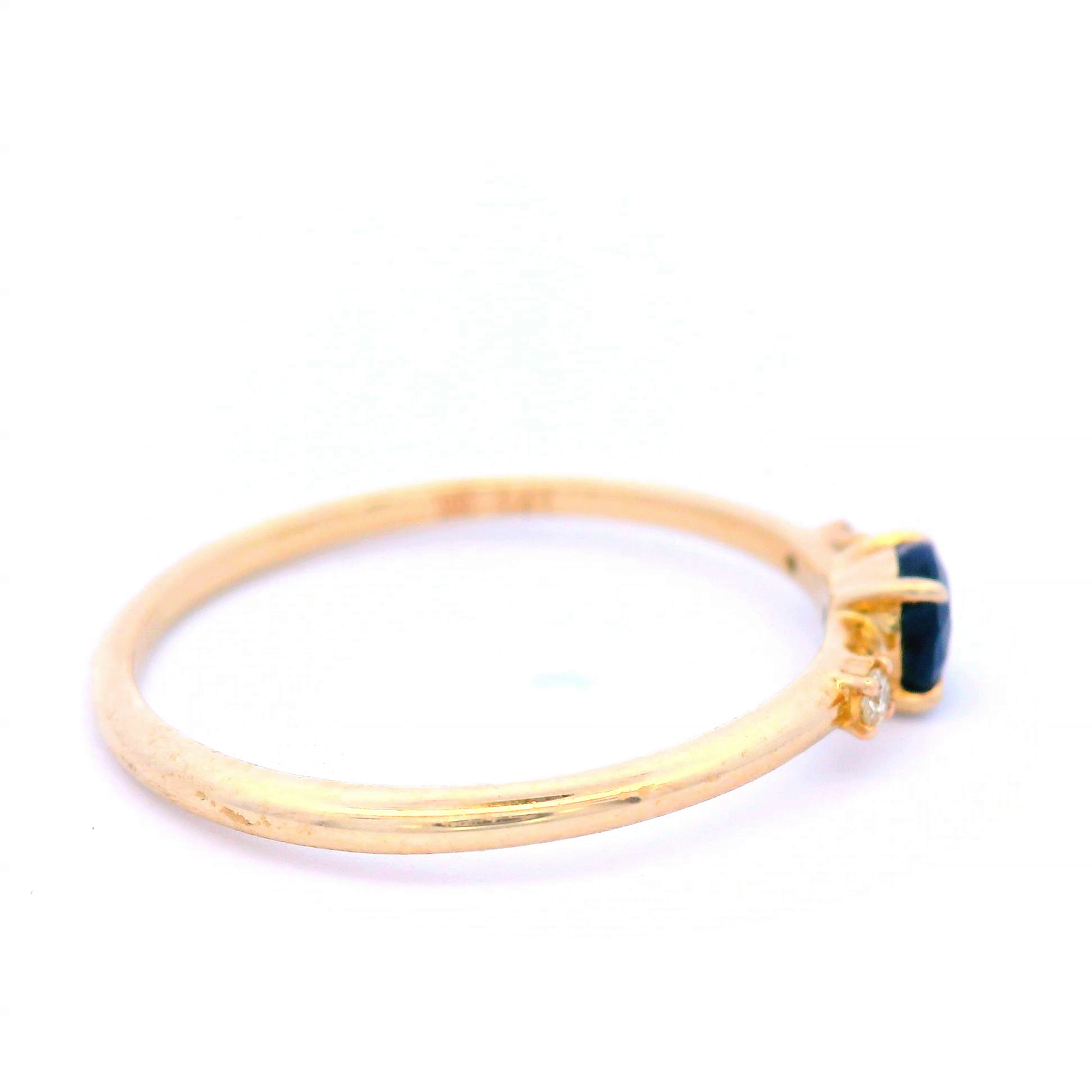 Sapphire-D & Diamond in 9ct Yellow Gold