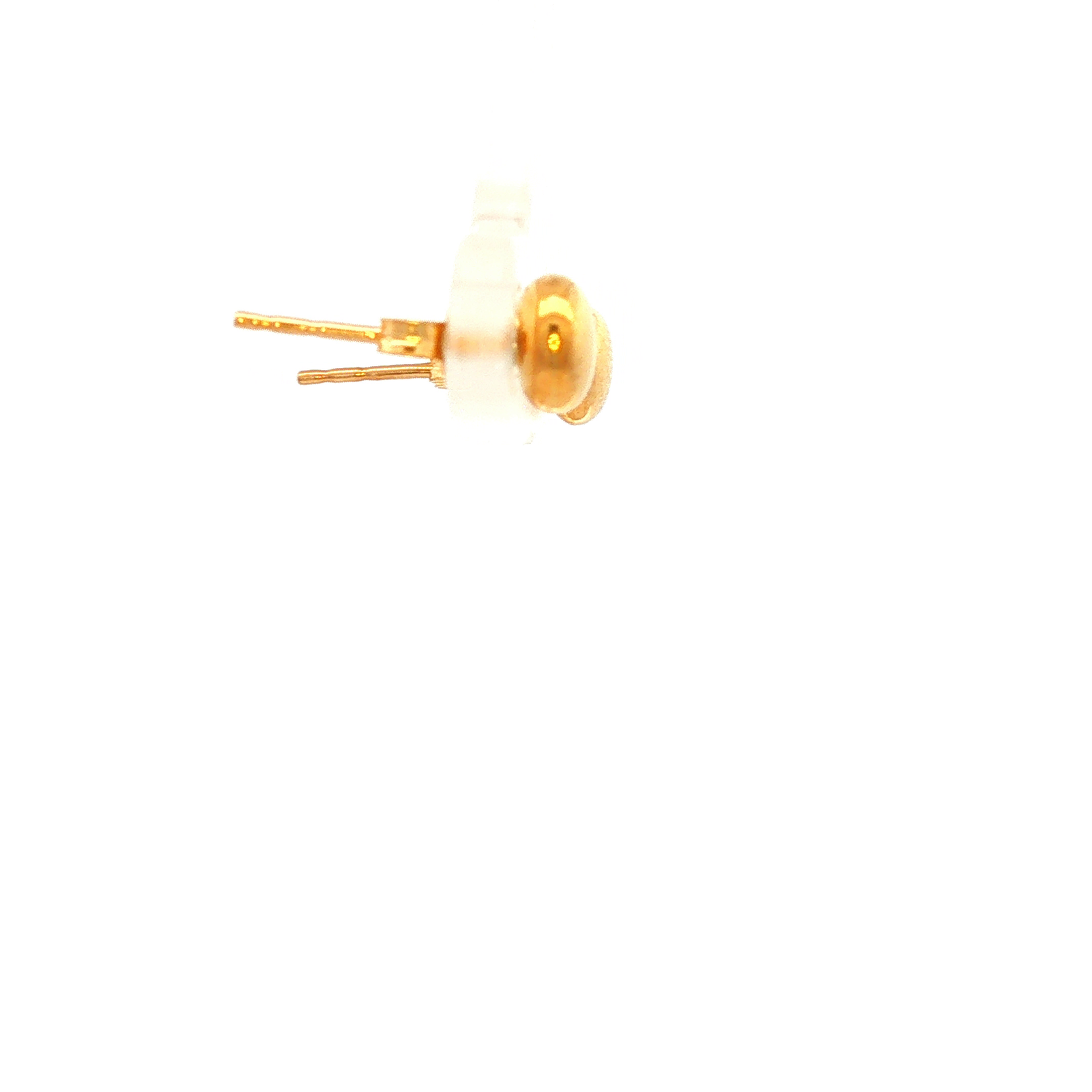 Heavy Flattened Ball Studs Earrings in Yellow Gold