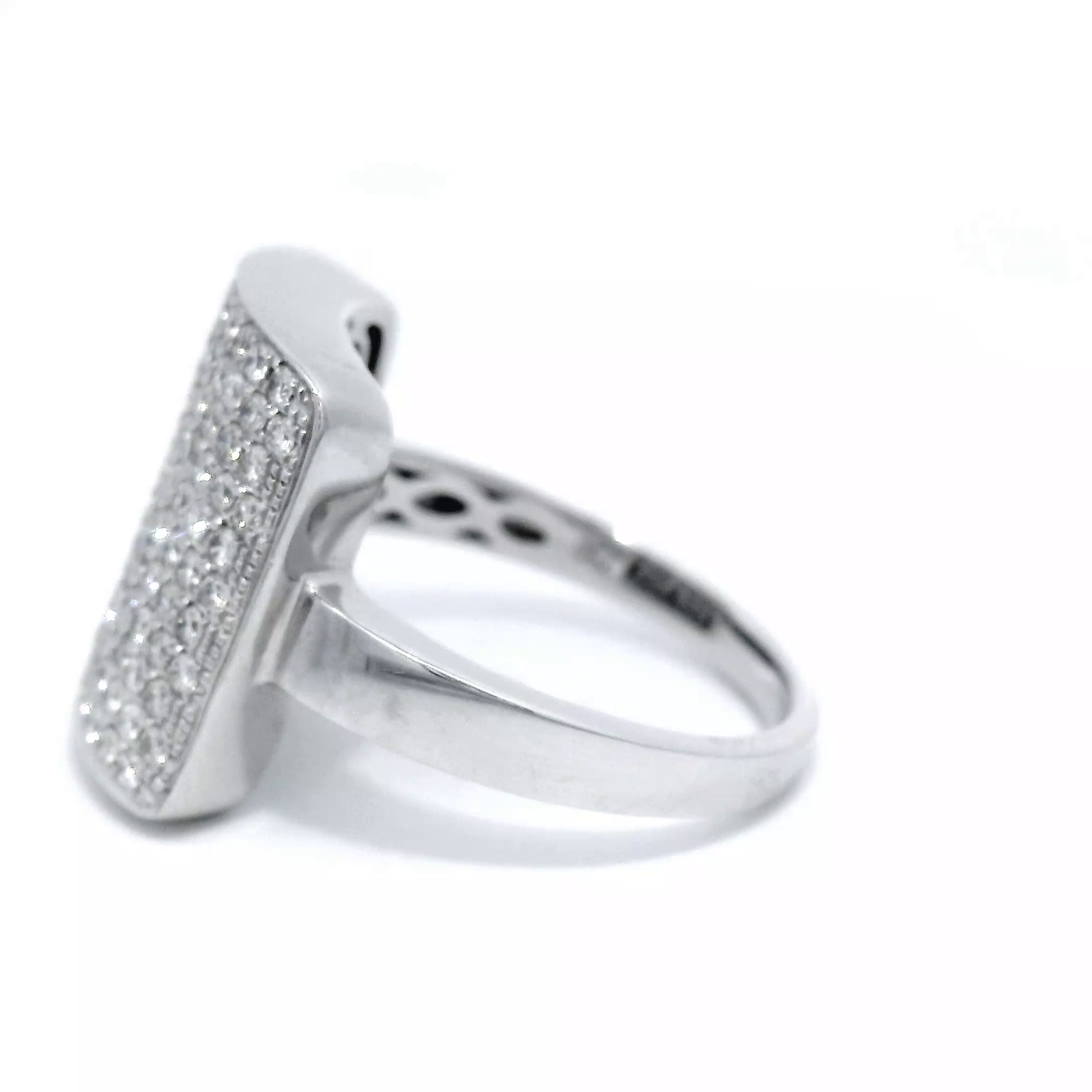 18 Carat White Gold Multi Set Dress Ring