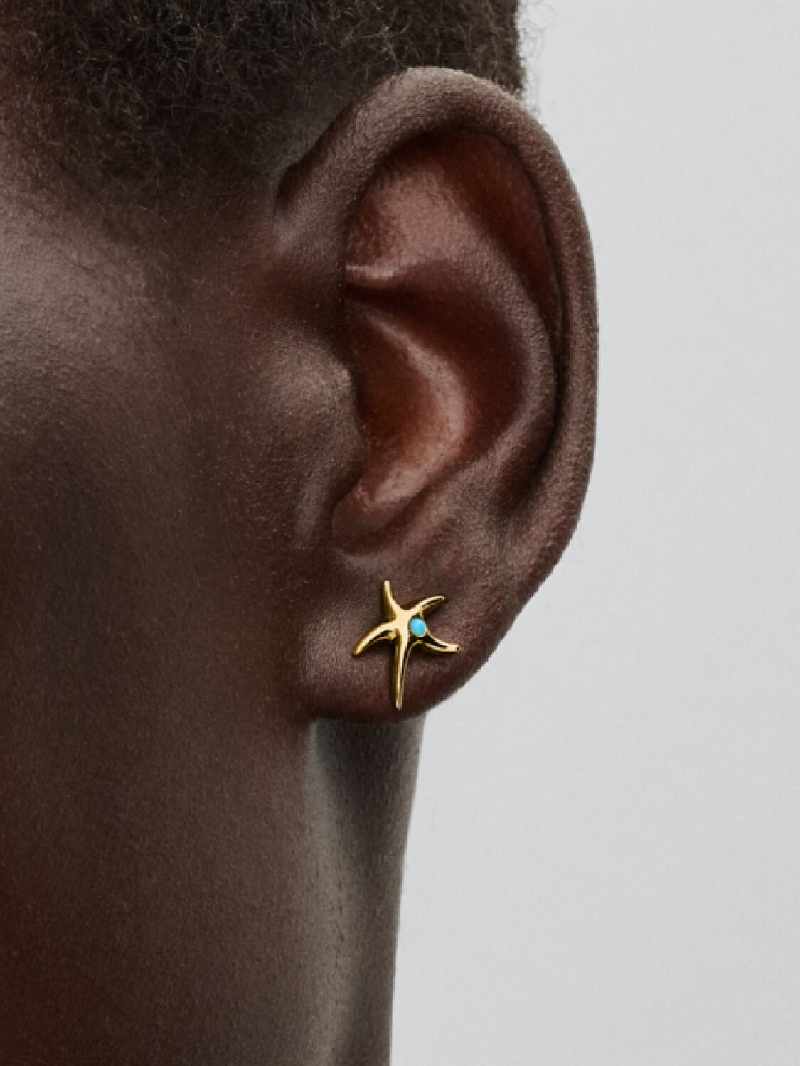 Pandora Starfish Rippled Ear Cuff
