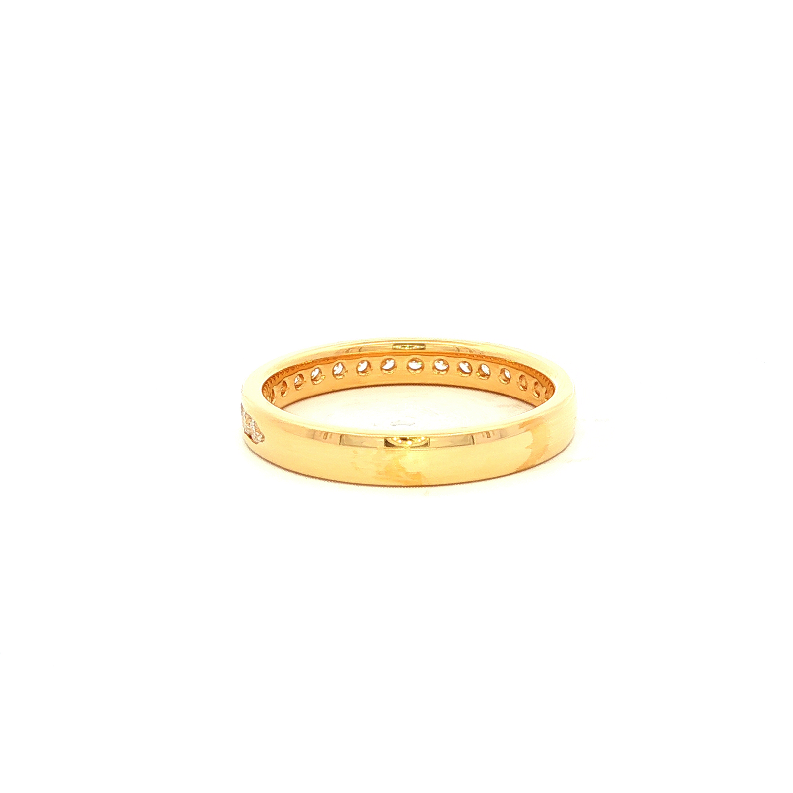 Diamond Eternity Band Ring in Yellow Gold