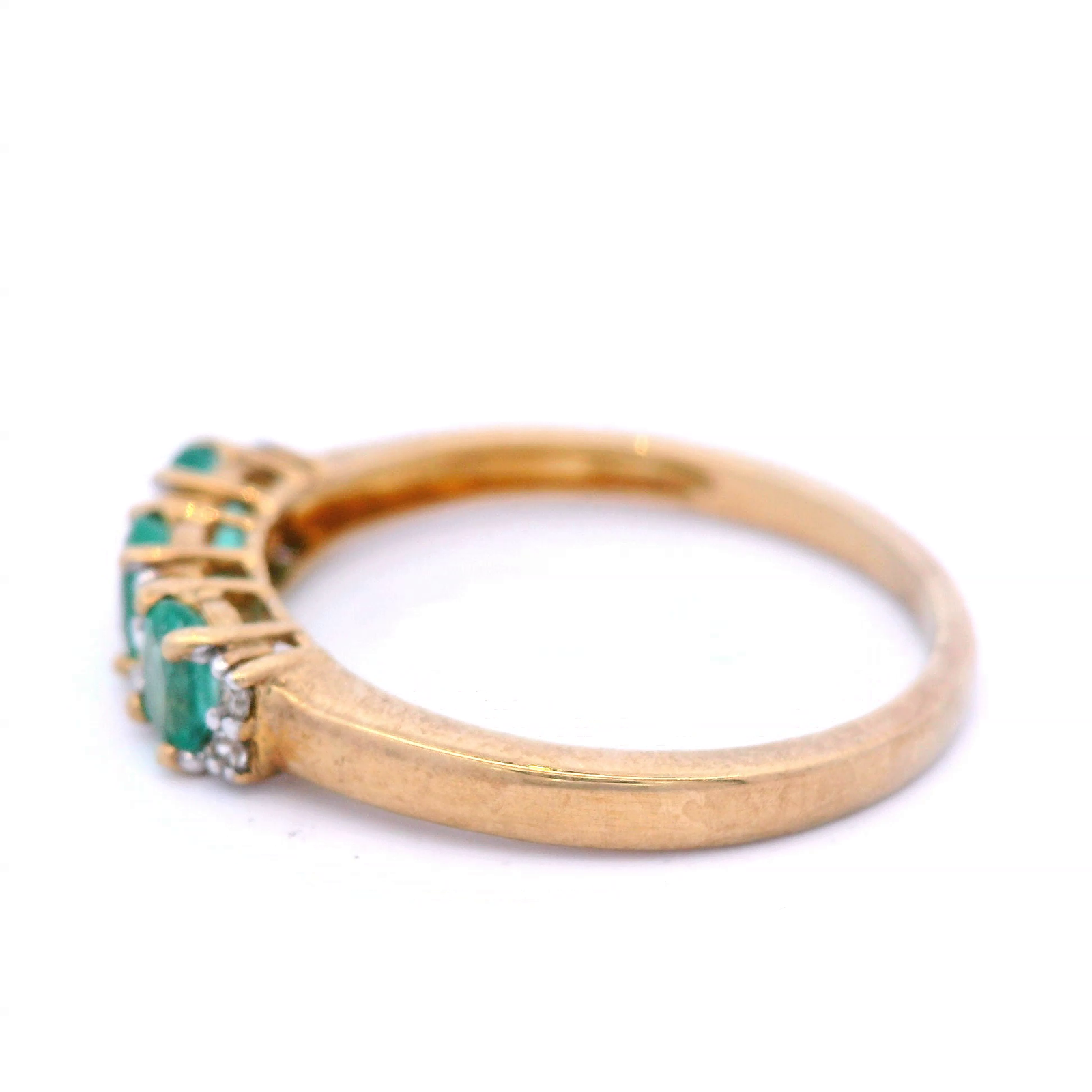 Natural Emerald & Diamond Dress Ring
