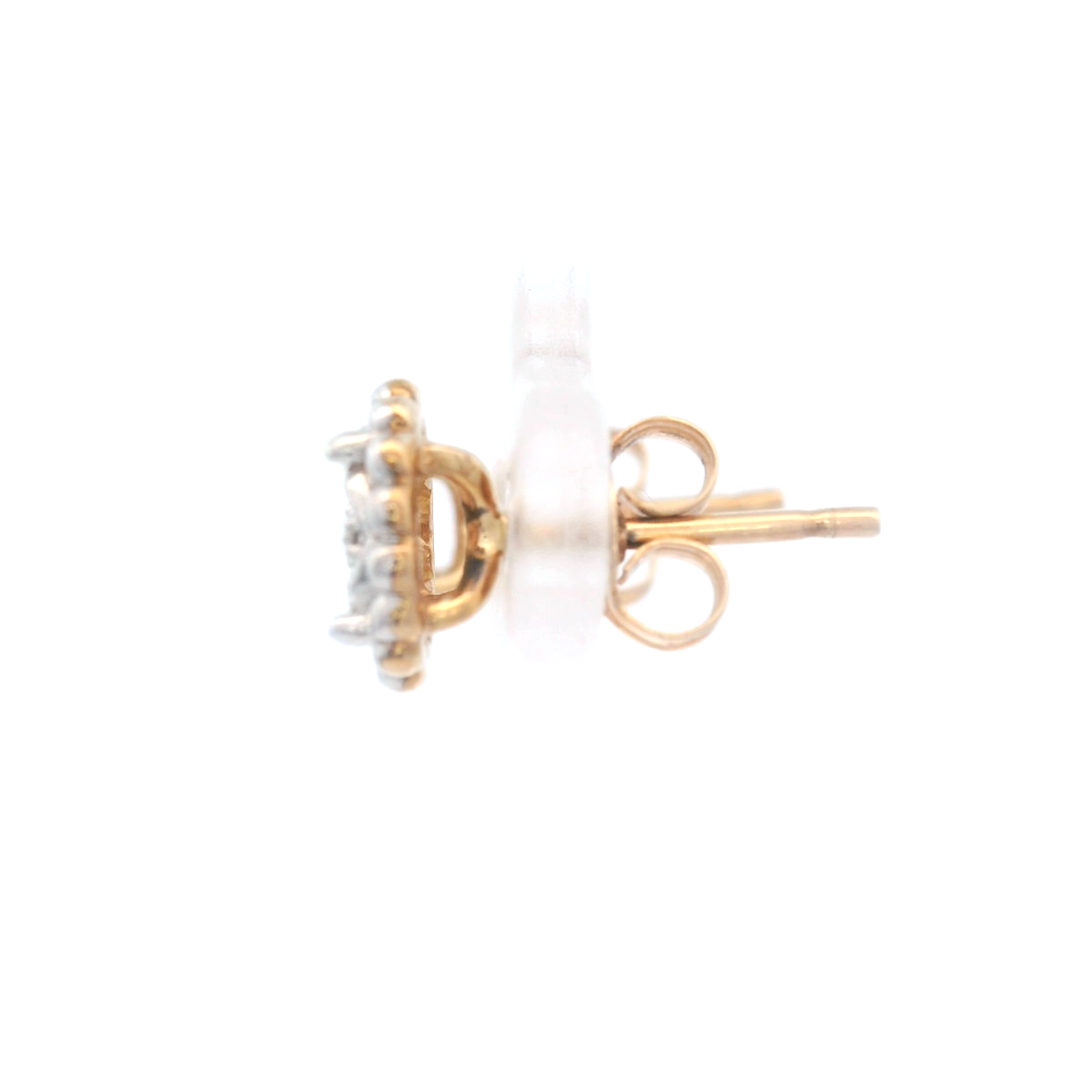 Halo / Fancy Diamond Set Stud Earrings Illusion Set