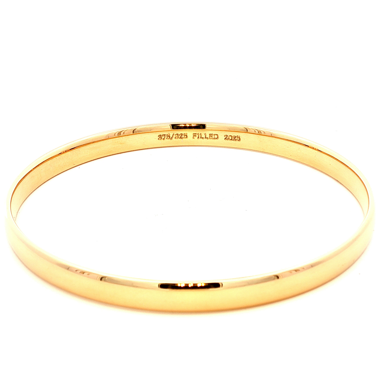 Classic Comfort Fit Bangle in Yellow Gold