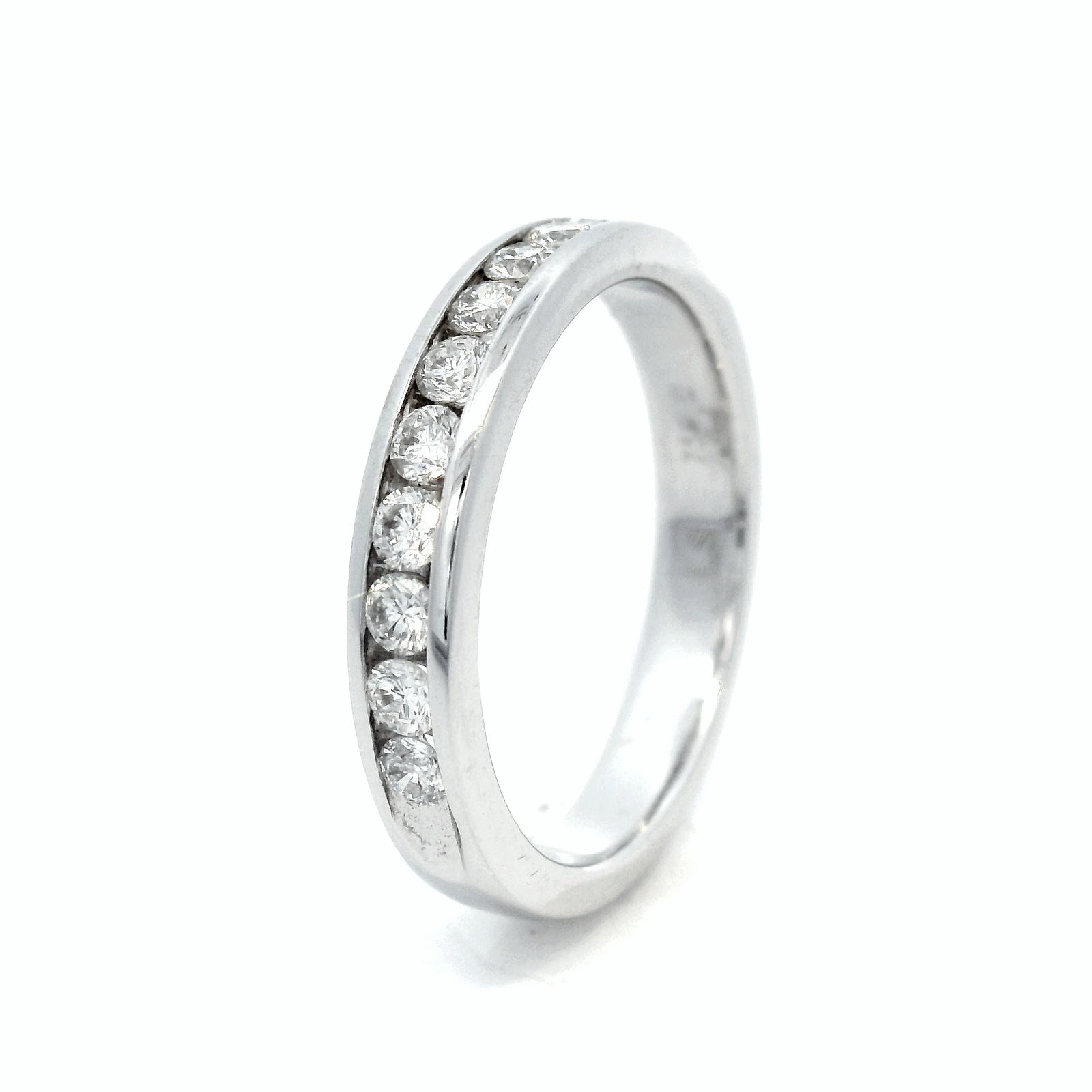 18CT W/G CHANNEL DI ET RI =.50PT SZ O