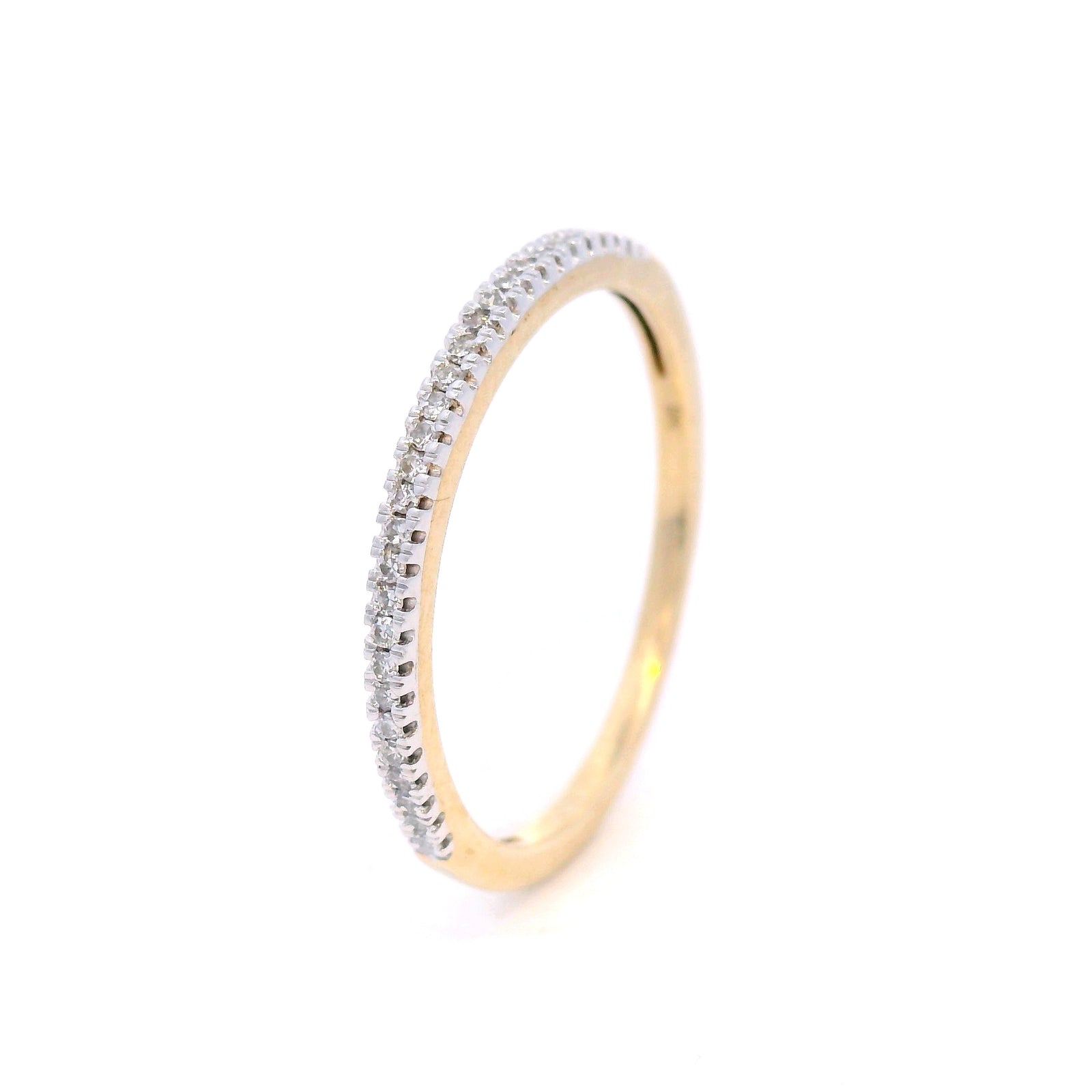 Diamond Ring with 0.08ct Diamonds in 9K Yellow Gold