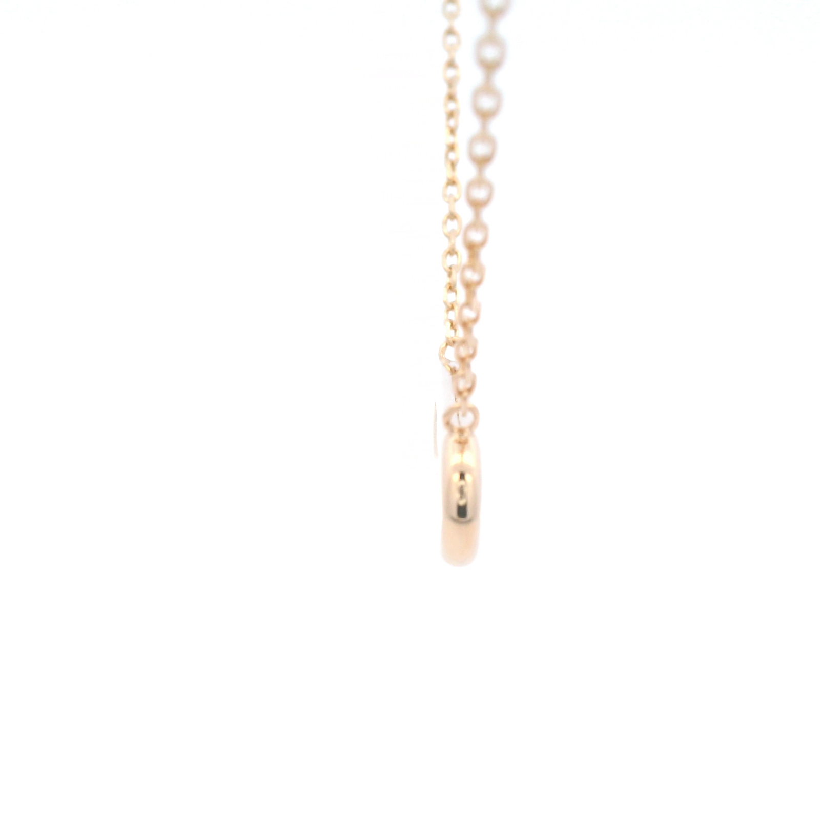 Paperclip Necklet In Yellow Gold