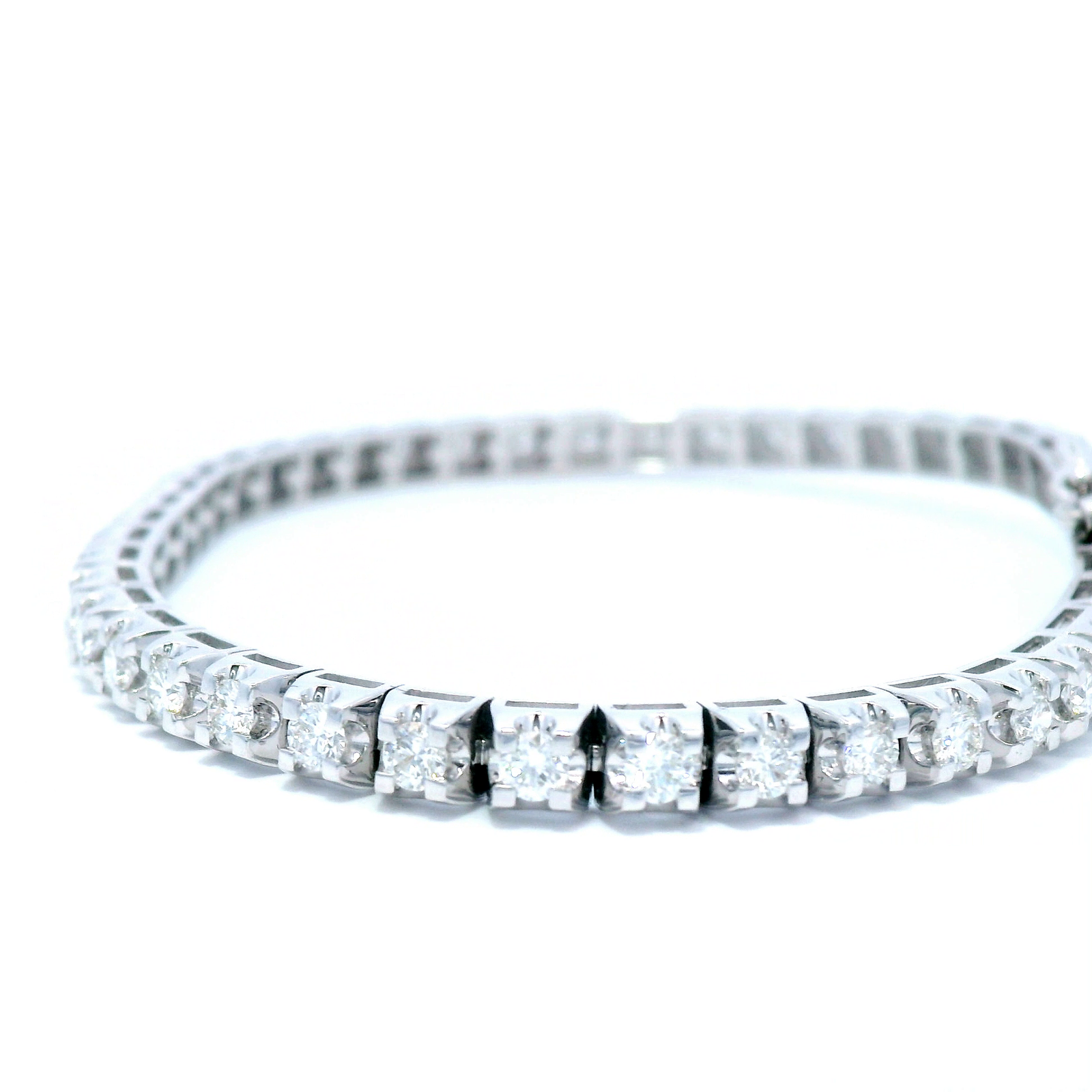 White Gold Tennis Bracelet