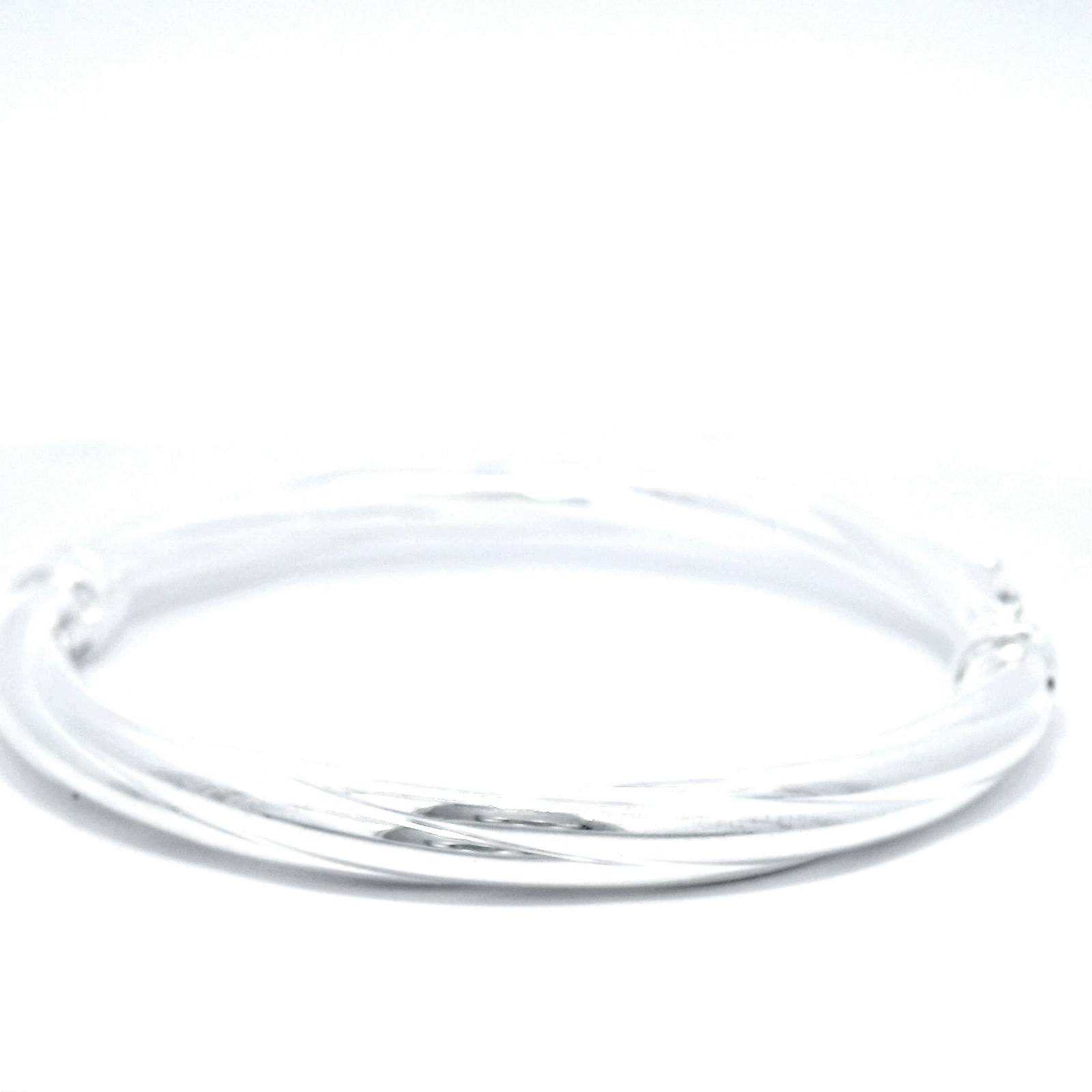 Sterling Silver Twist Hinge Bangle