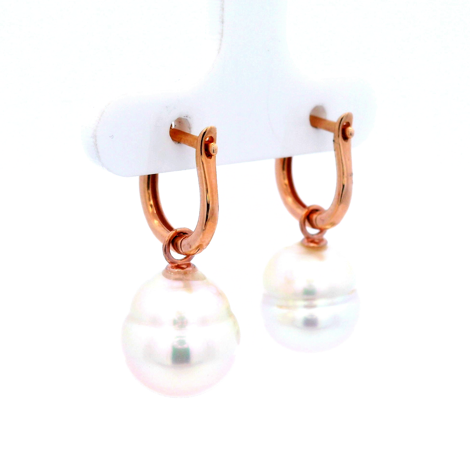 South Sea Pearl Drop Earrings.