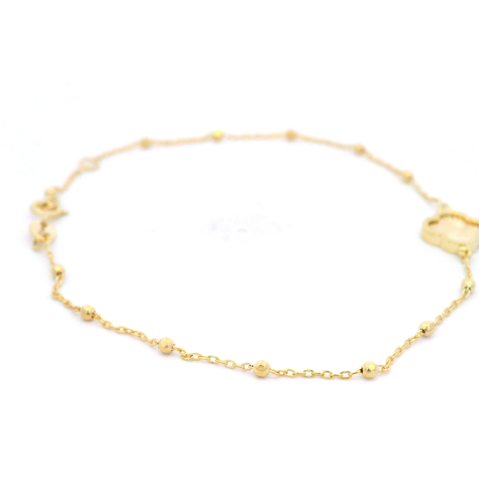 Rainbow Petal Bracelet In Yellow Gold