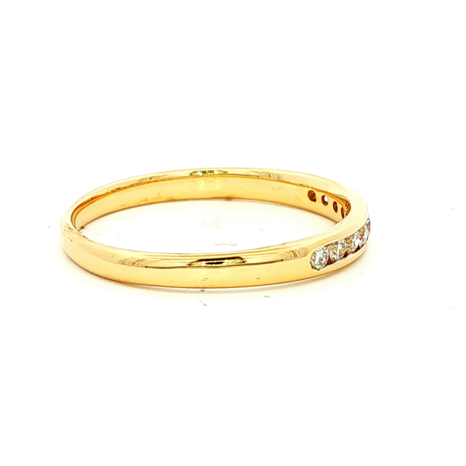 Classic Yellow Gold Diamond Band Ring