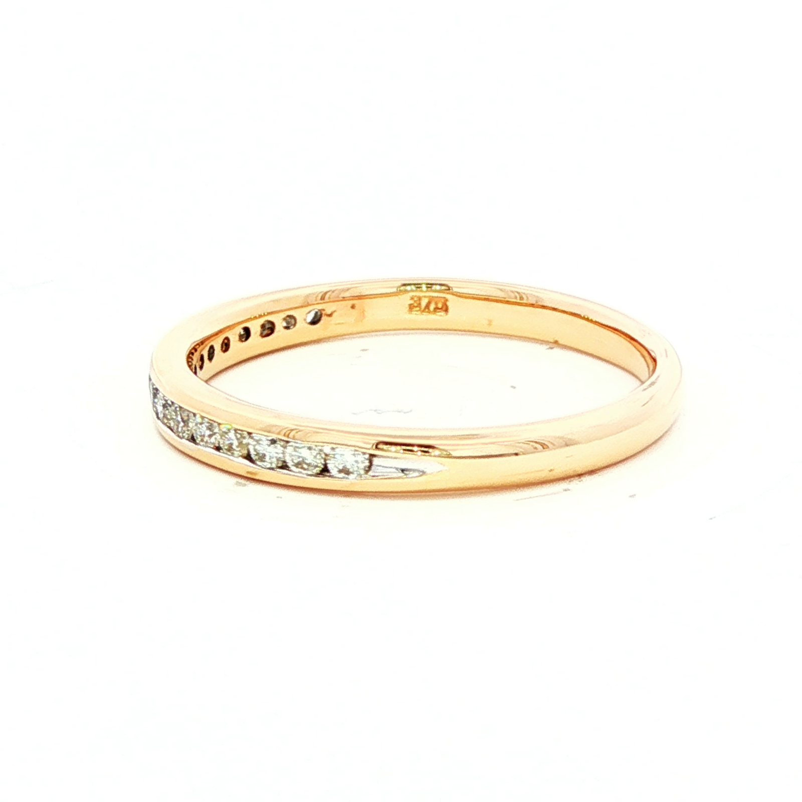 Gold Eternity Ring with Brilliant-Cut Diamonds