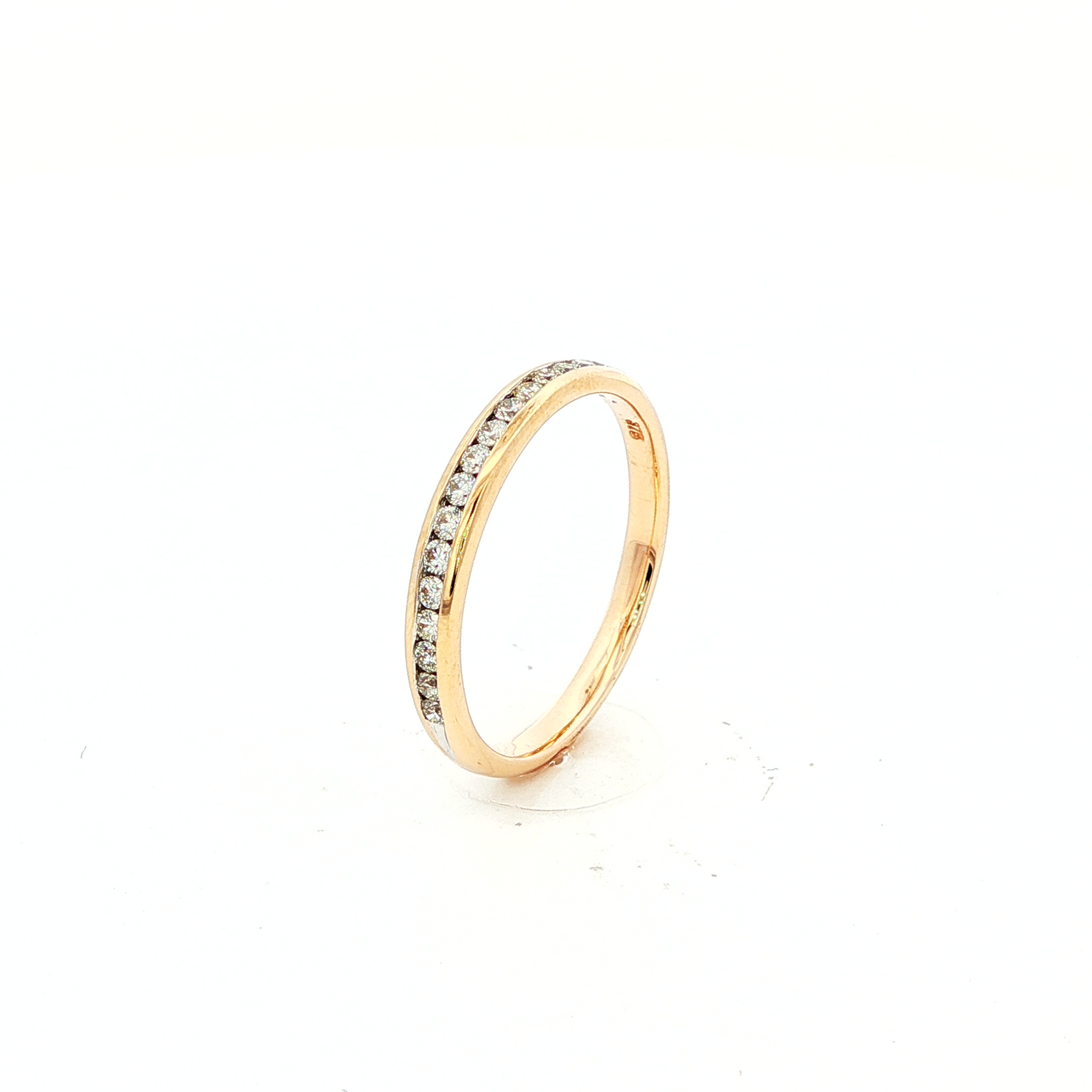 Gold Eternity Ring with Brilliant-Cut Diamonds