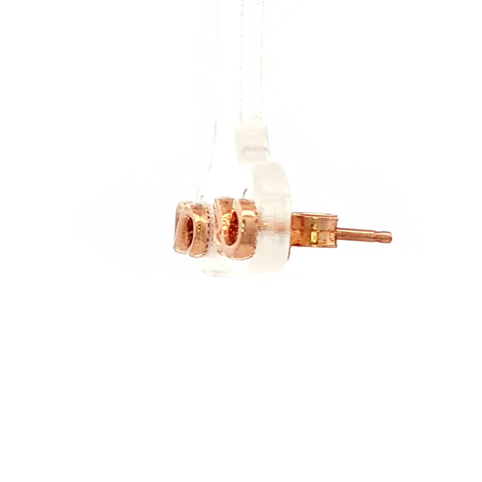 Infinity Stud Earring in Rose Gold