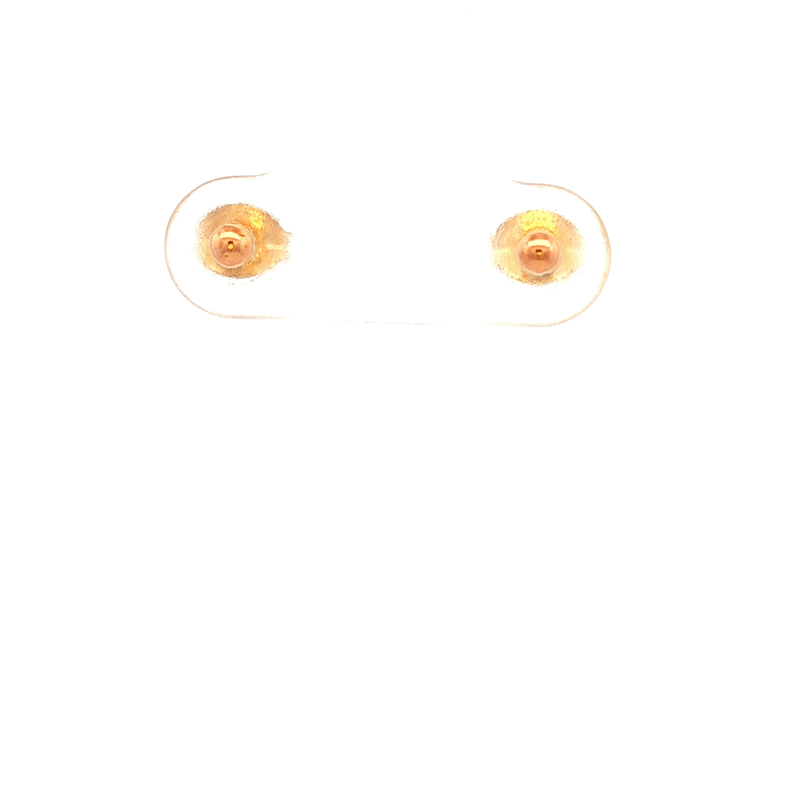 Round Ball Stud Earrings in Yellow Gold