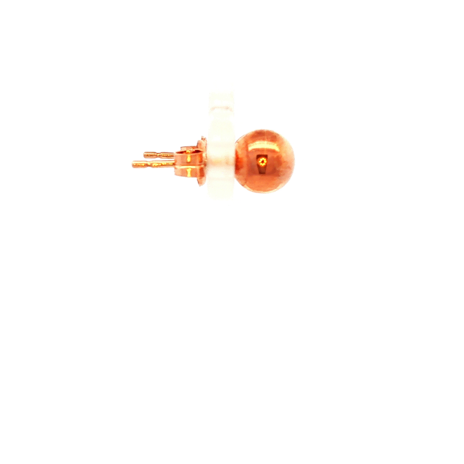 Heavy Ball Studs in Rose Gold