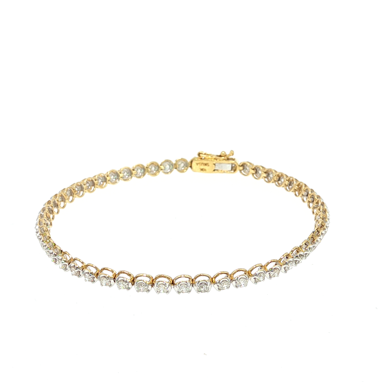 Tennis Bracelet with Round Brilliant Cut Diamonds