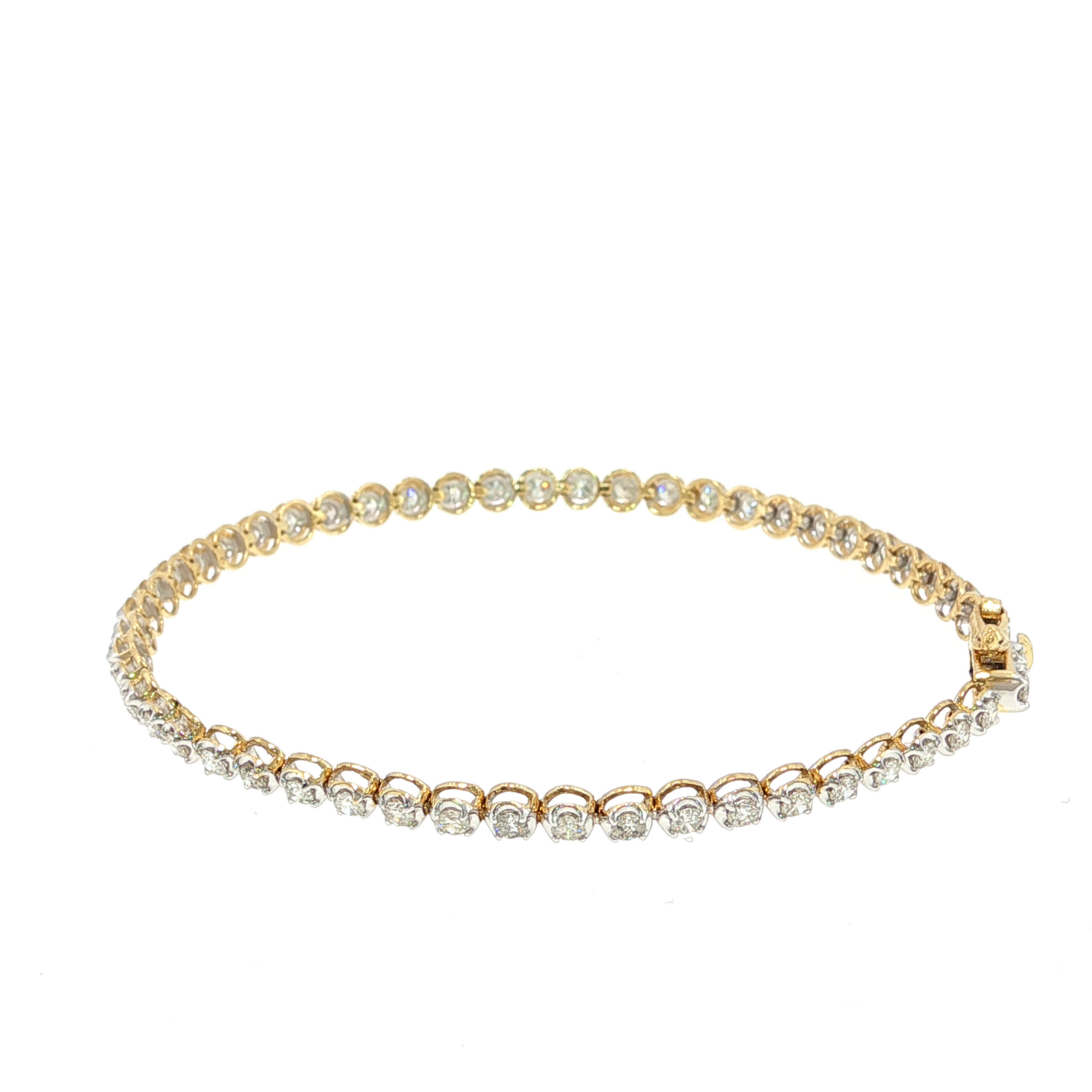 Tennis Bracelet with Round Brilliant Cut Diamonds
