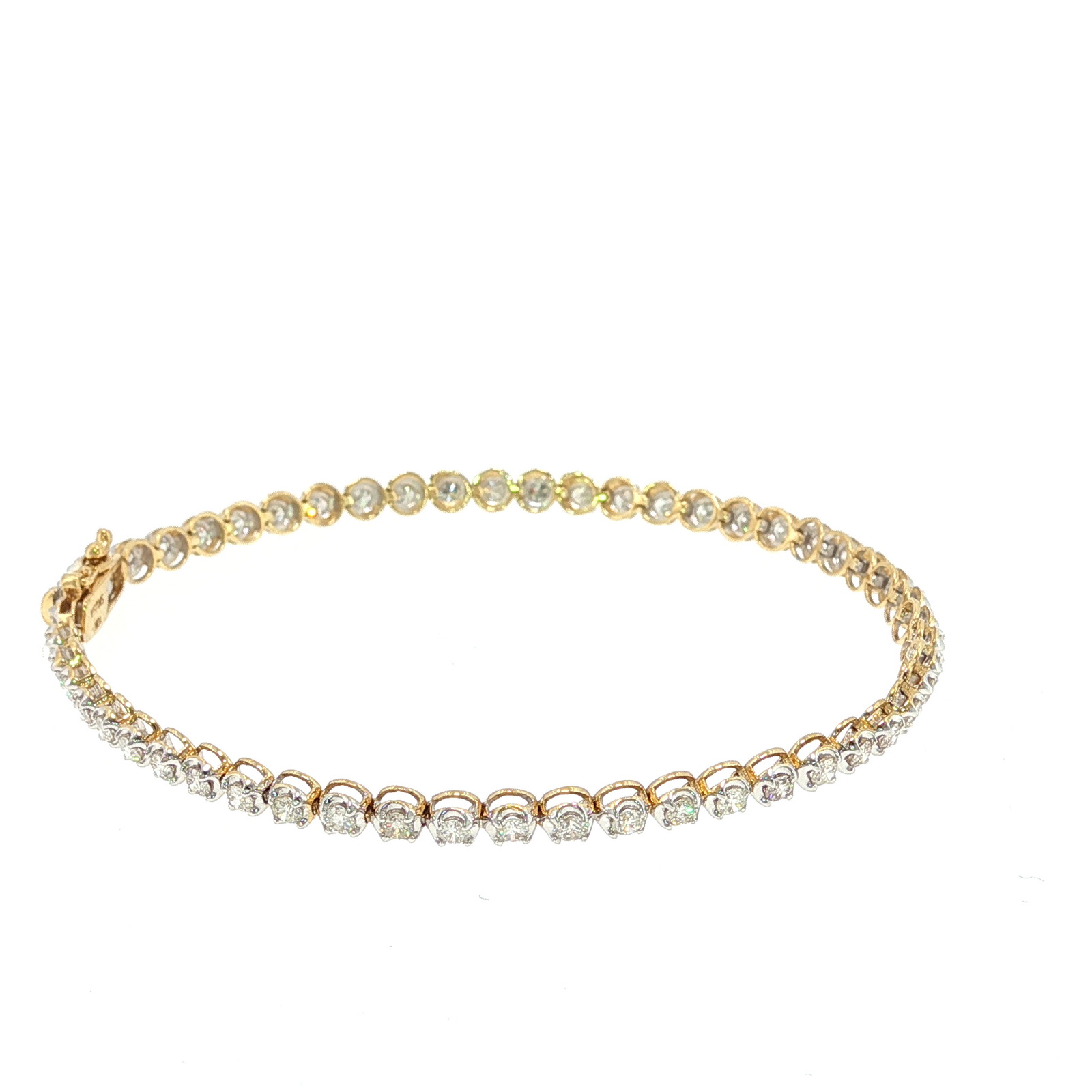 Tennis Bracelet with Round Brilliant Cut Diamonds