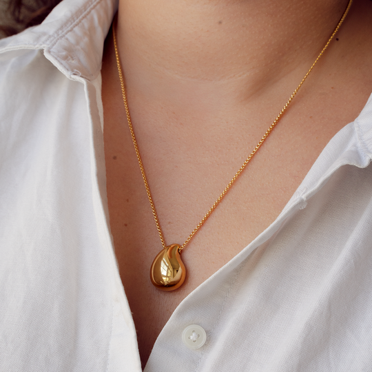 Thomas Sabo Necklace with pendant in drop-shape gold