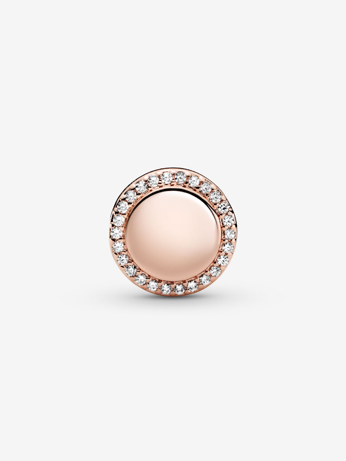 Pandora Engravable Sparkling Button Charm