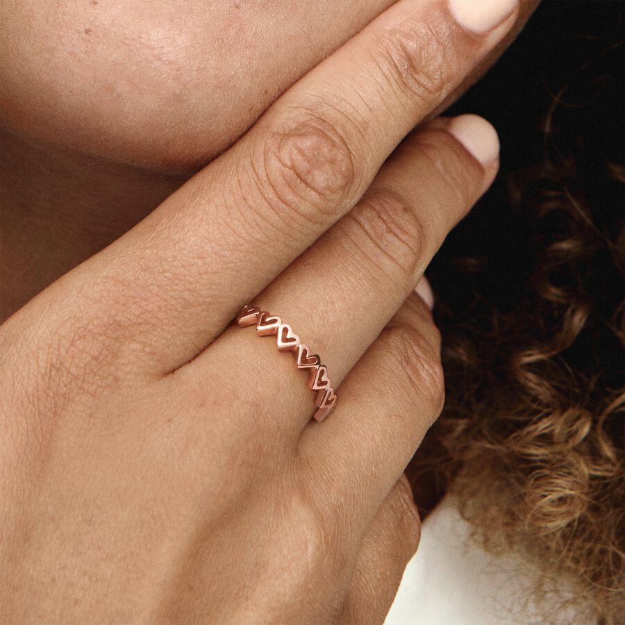 Hearts Pandora Rose ring