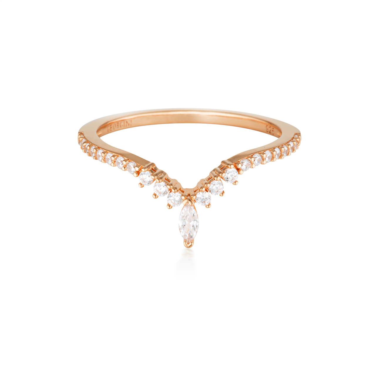 Georgini Rock Star Tiara Ring Gold