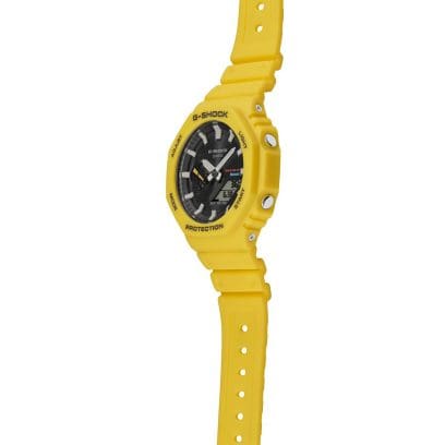 Casio G-Shock Yellow Ana-Digi Mobile Link Bluetooth Watch GA-B2100