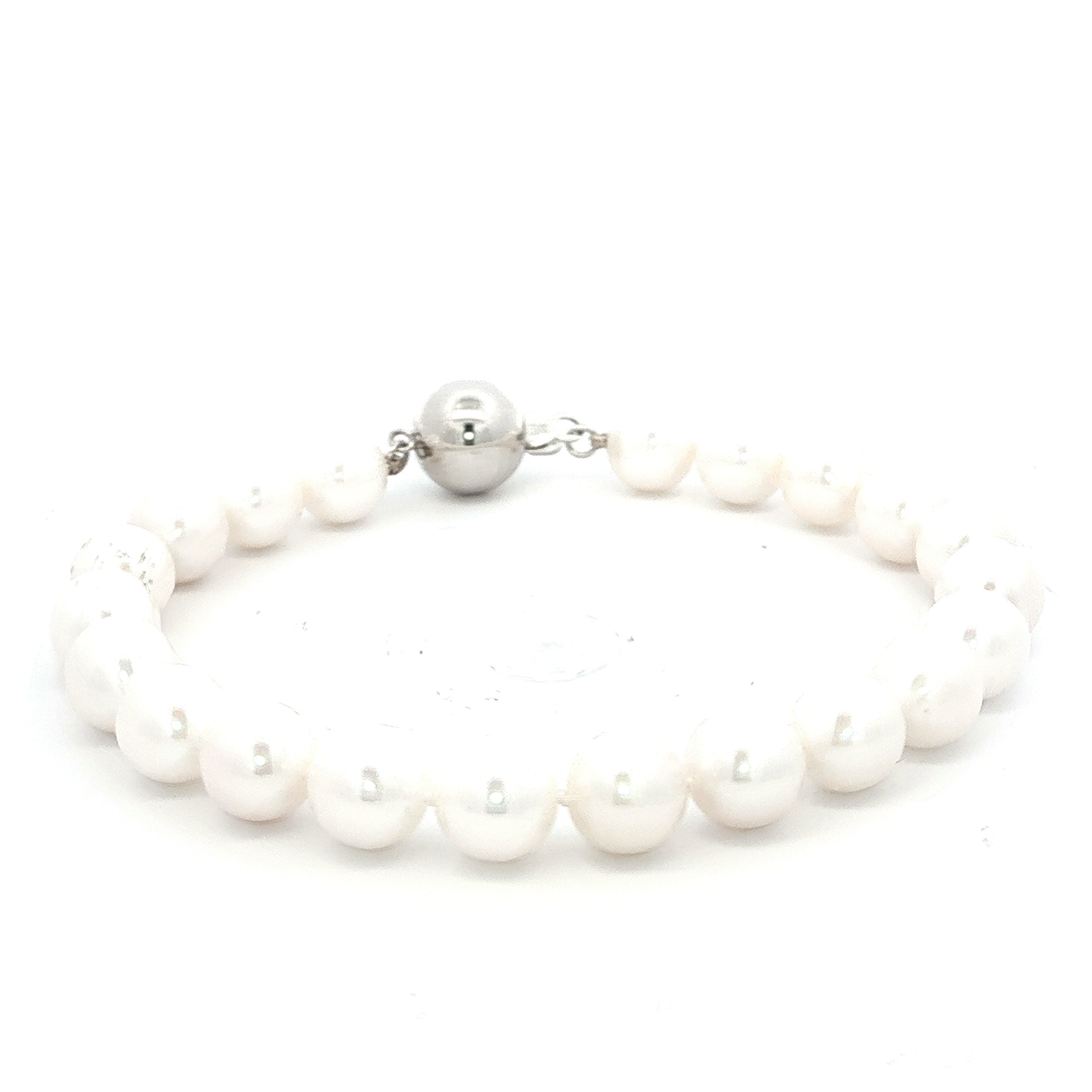 Fresh Water White Round Pearl Bracelet