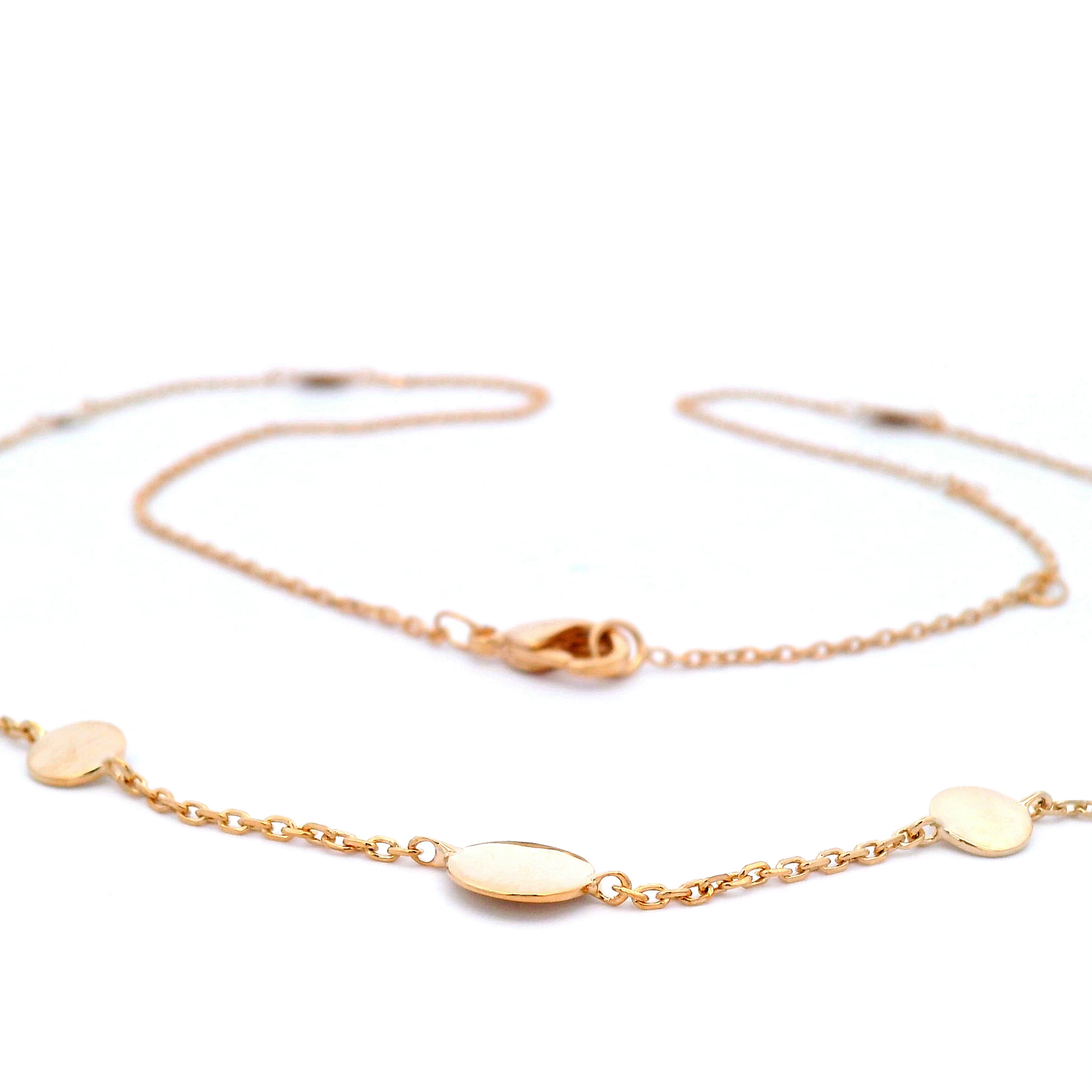 Multi Disc Necklet in Yellow Gold